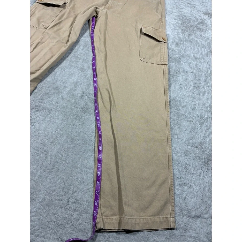 The North Face Mens Cargo Hiking Pants Size 34 Tan Cotton Outdoors Workwear